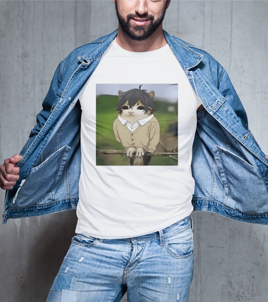 Horimeowls Miyamura Cat Owl Meme Anime Hybrid T-Shirt