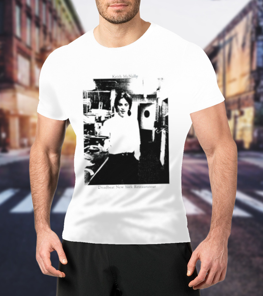 Keith McNally Dead Beat New York Restaurateur Black And White T-Shirt
