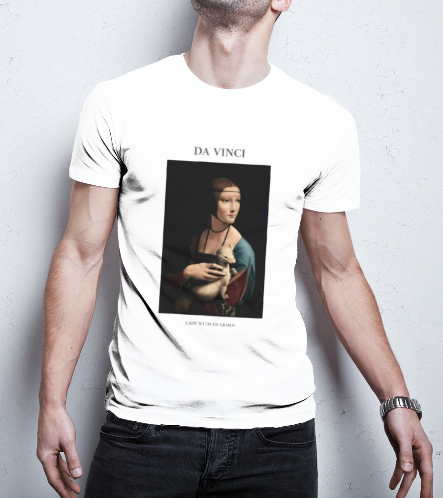 Lady With An Ermine Leonardo Da Vinci Painting Da Vinci T-Shirt