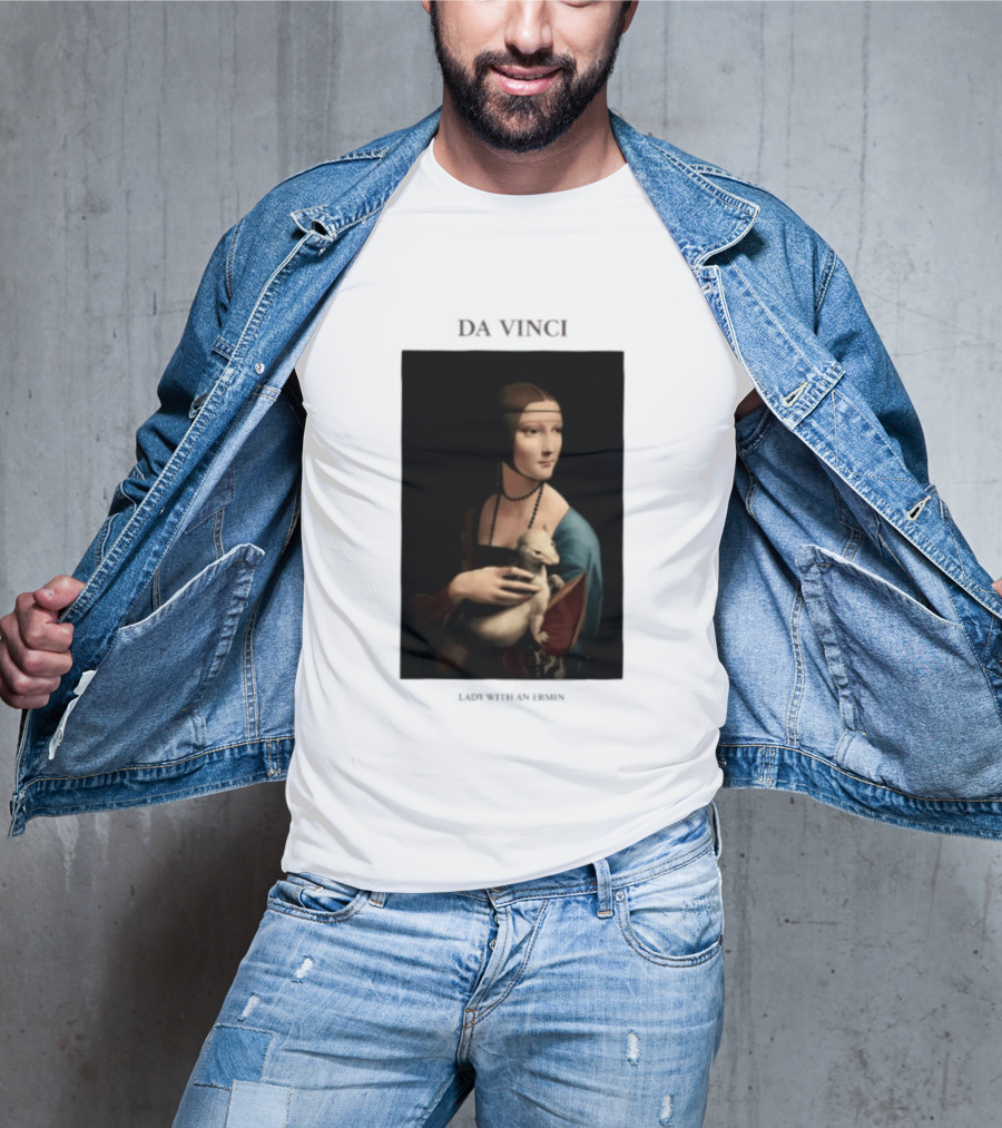 Lady With An Ermine Leonardo Da Vinci Painting Da Vinci T-Shirt