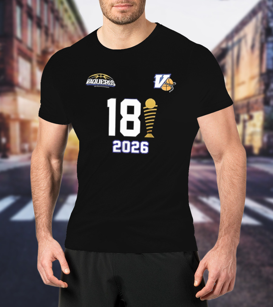 Vaqueros De Bayamon 18th BSN Championship 2026 Victory Celebration T-Shirt