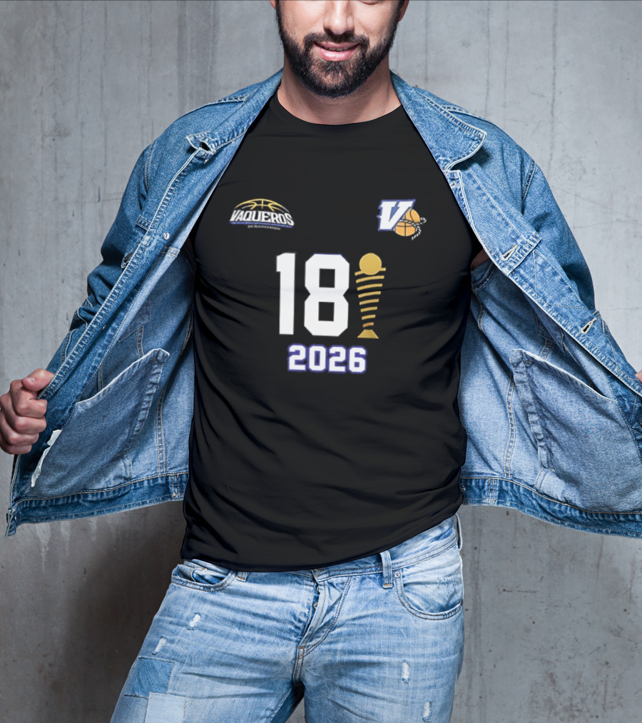 Vaqueros De Bayamon 18th BSN Championship 2026 Victory Celebration T-Shirt