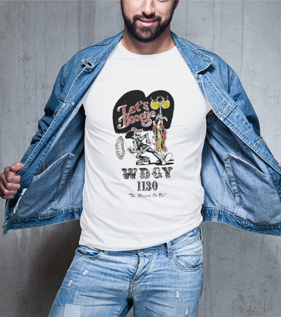 Let's Boogie WDCY 1130 The Music's On Us T-Shirt