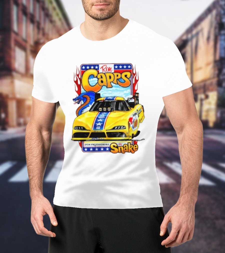 Ron Capps Don Prudhomme The Snake Toyota GR Supra Racing Car T-Shirt