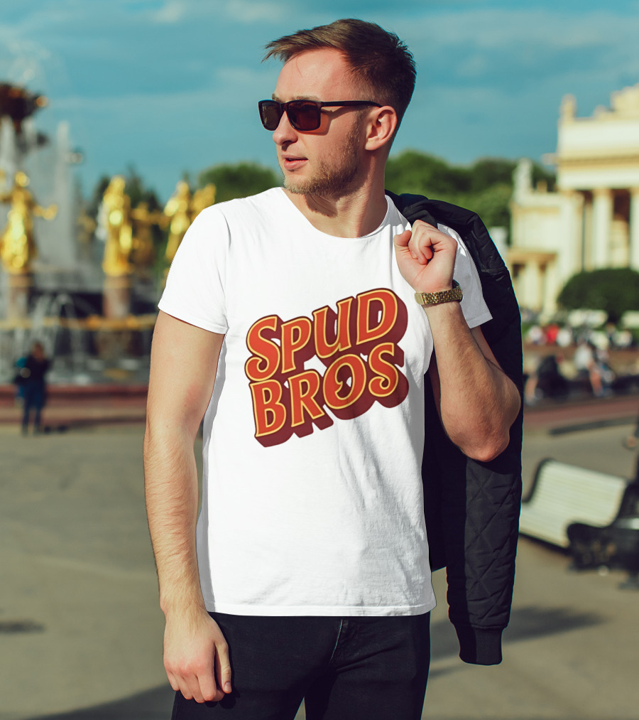 Spud Bros Joe Tessitore Playful Retro Font T-Shirt