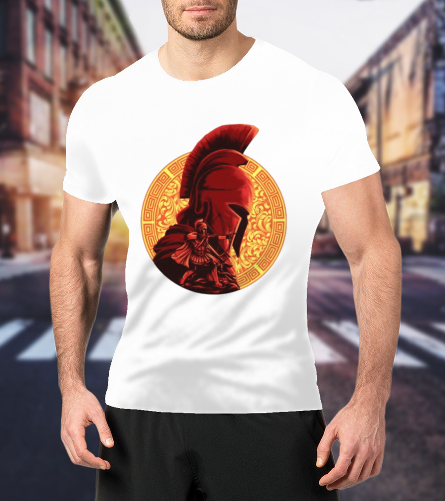 The Odyssey Spartan Warrior Archer Greek Helmet Mythology Heroic T-Shirt