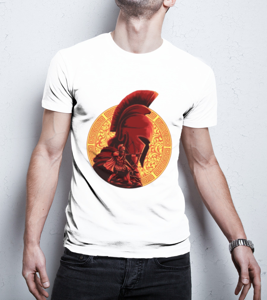 The Odyssey Spartan Warrior Archer Greek Helmet Mythology Heroic T-Shirt
