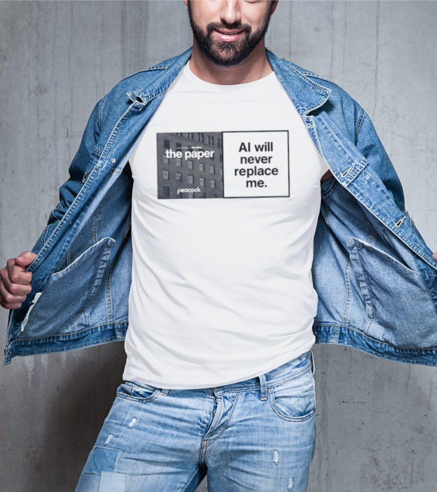 The Paper AI Will Never Replace Me T-Shirt