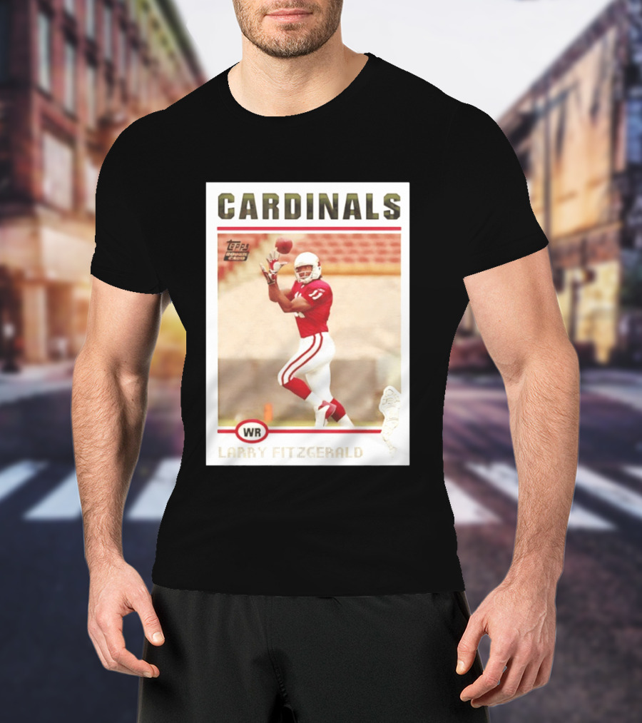 CARDINALS Larry Fitzgerald WR Topps Rookie Card T-Shirt