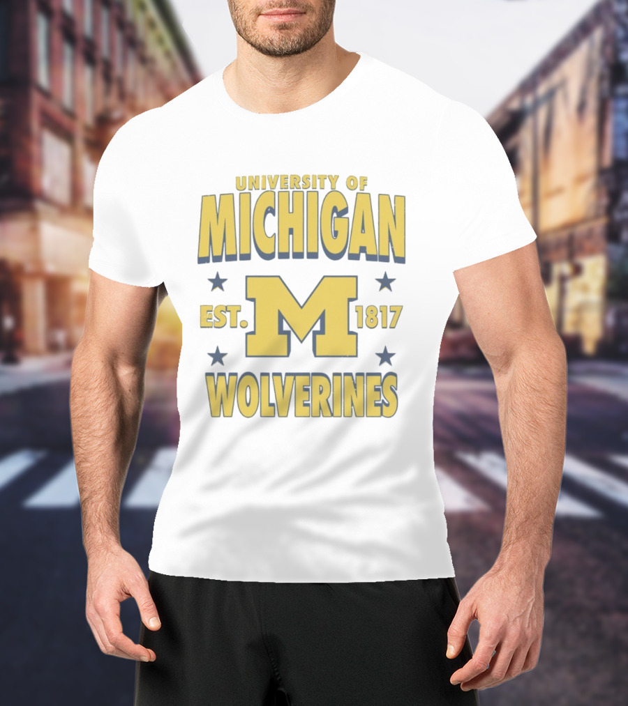 University Of Michigan Wolverines Est 1817 M T-Shirt