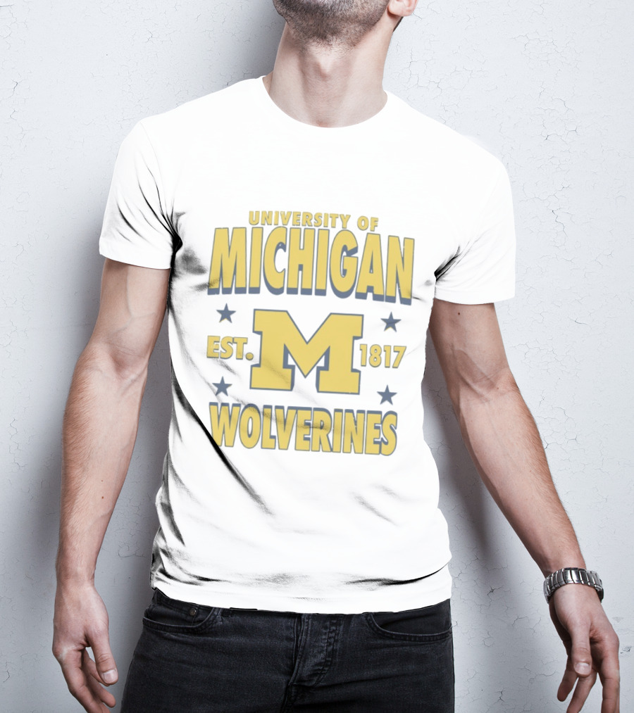 University Of Michigan Wolverines Est 1817 M T-Shirt