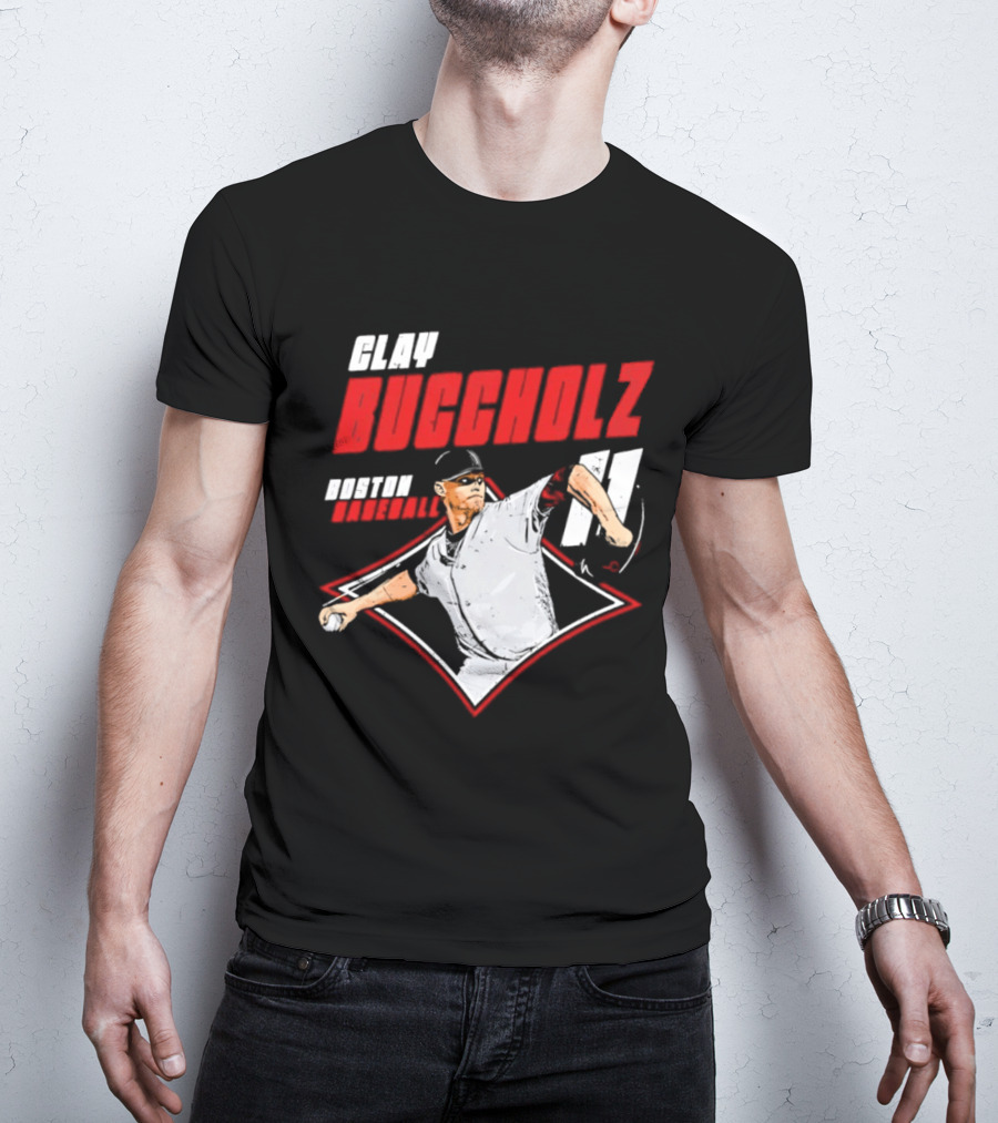 Clay Buccholz 11 Boston Red Sox Pitching Legend T-Shirt