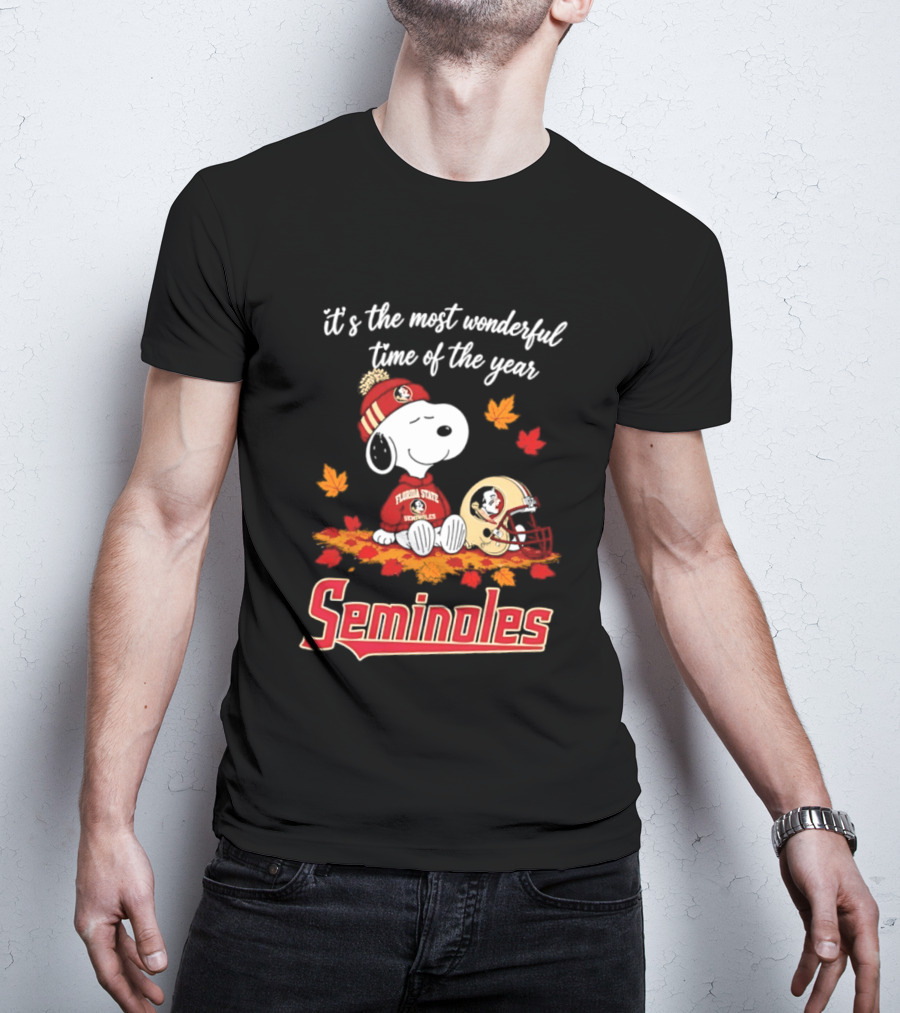 It's The Most Wonderful Time Of The Year Snoopy Florida State Seminoles T-Shirt