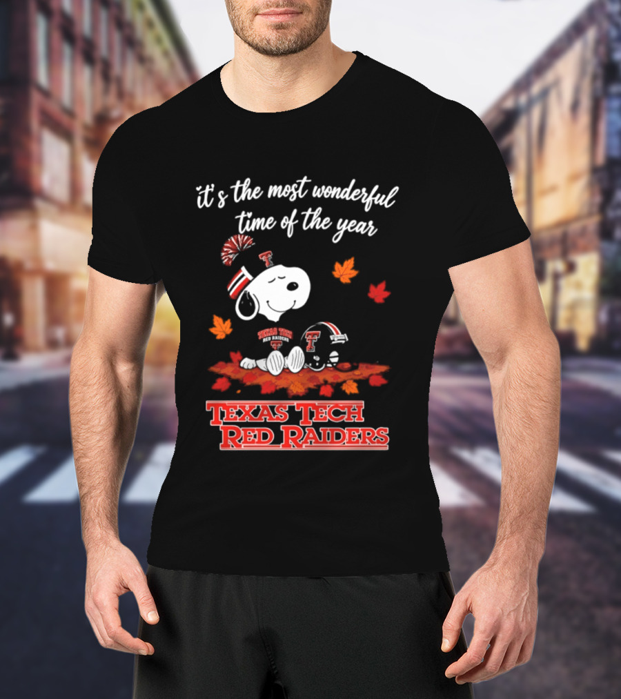 It's The Most Wonderful Time Of The Year Snoopy Texas Tech Red Raiders 2026 Halloween T-Shirt