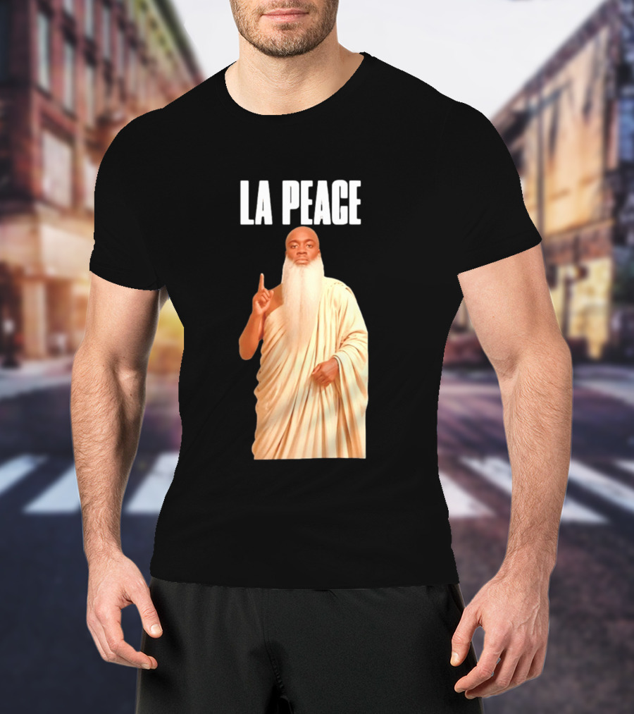 Kai Cenat La Peace Meme Togalike Robe And Beard T-Shirt