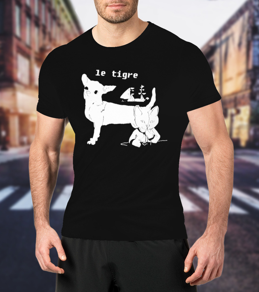 Le Tigre Chihuahua Cat Ship Kathleen Hanna T-Shirt