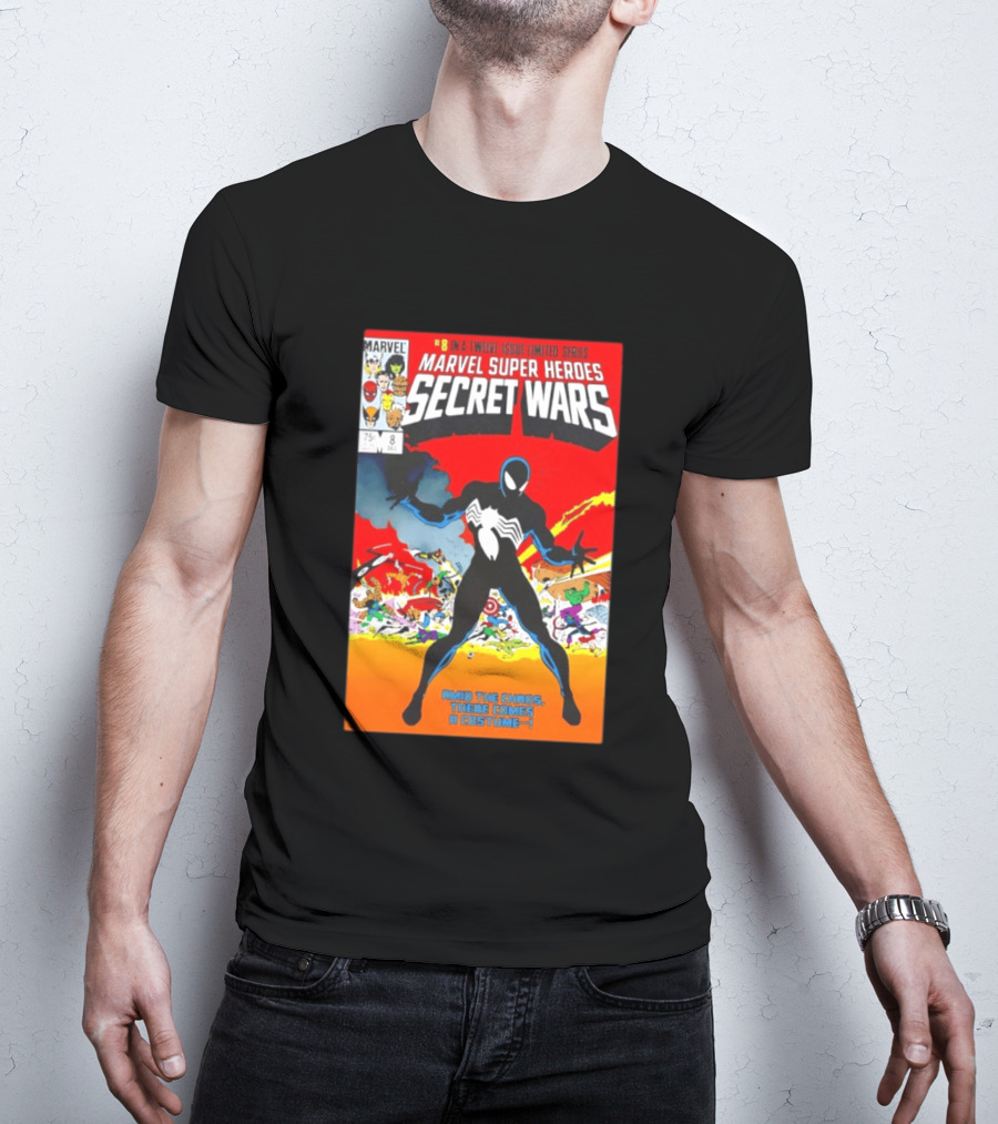 Marvel Super Heroes Secret Wars Number 8 Black Costume Amid The Chaos There Comes A Costume T-Shirt