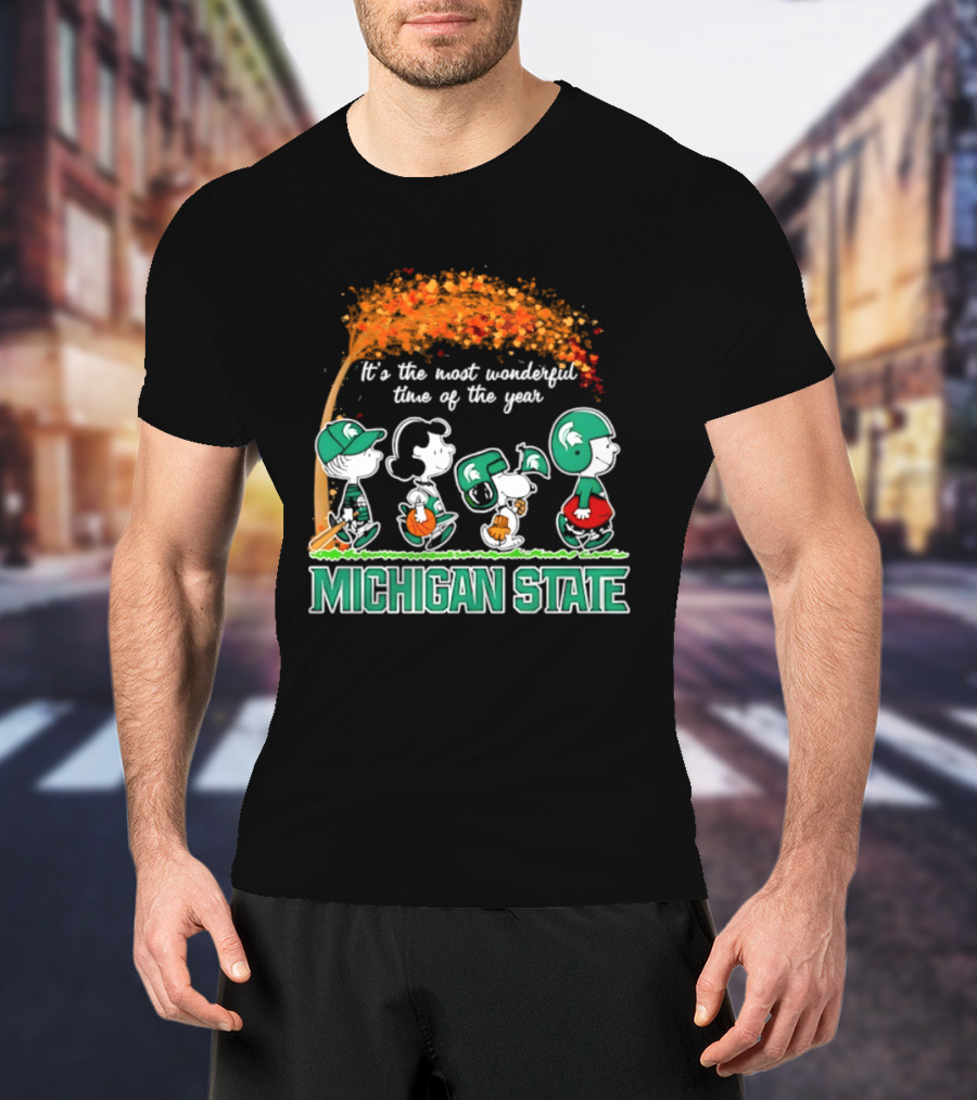Michigan State Peanuts It's The Most Wonderful Time Of The Year Halloween 2026 T-Shirt