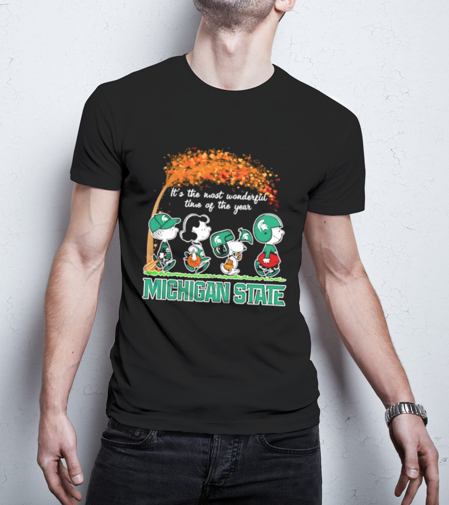 Michigan State Peanuts It's The Most Wonderful Time Of The Year Halloween 2026 T-Shirt