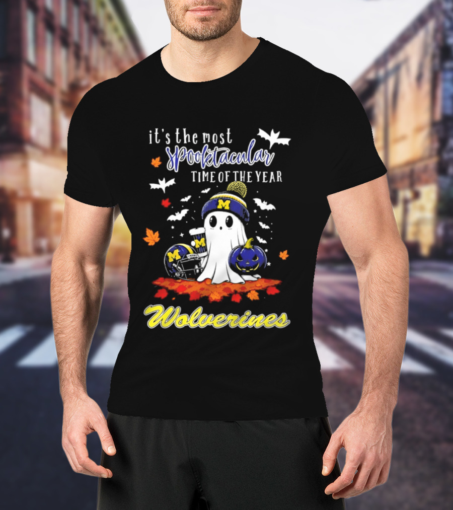 Michigan Wolverines Spooktacular Halloween Ghost Fest 2026 It's The Most Wonderful Time Of The Year T-Shirt