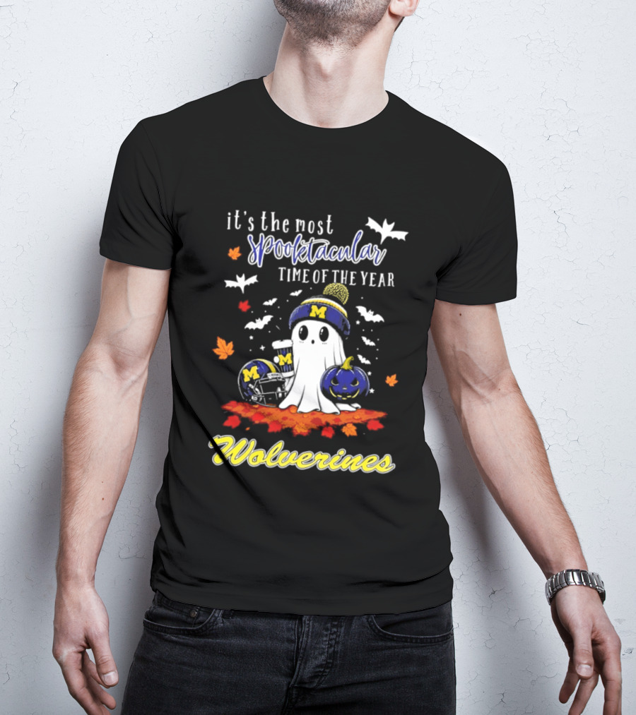 Michigan Wolverines Spooktacular Halloween Ghost Fest 2026 It's The Most Wonderful Time Of The Year T-Shirt