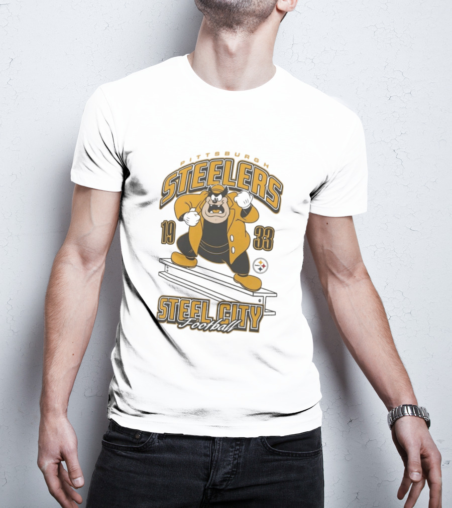 1933 Pittsburgh Steelers Steel City Football T-Shirt