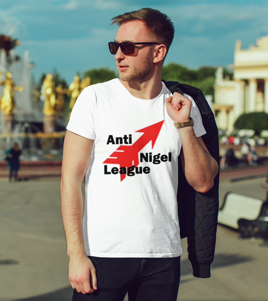Anti Nigel League Arrow Text Gildan T-Shirt