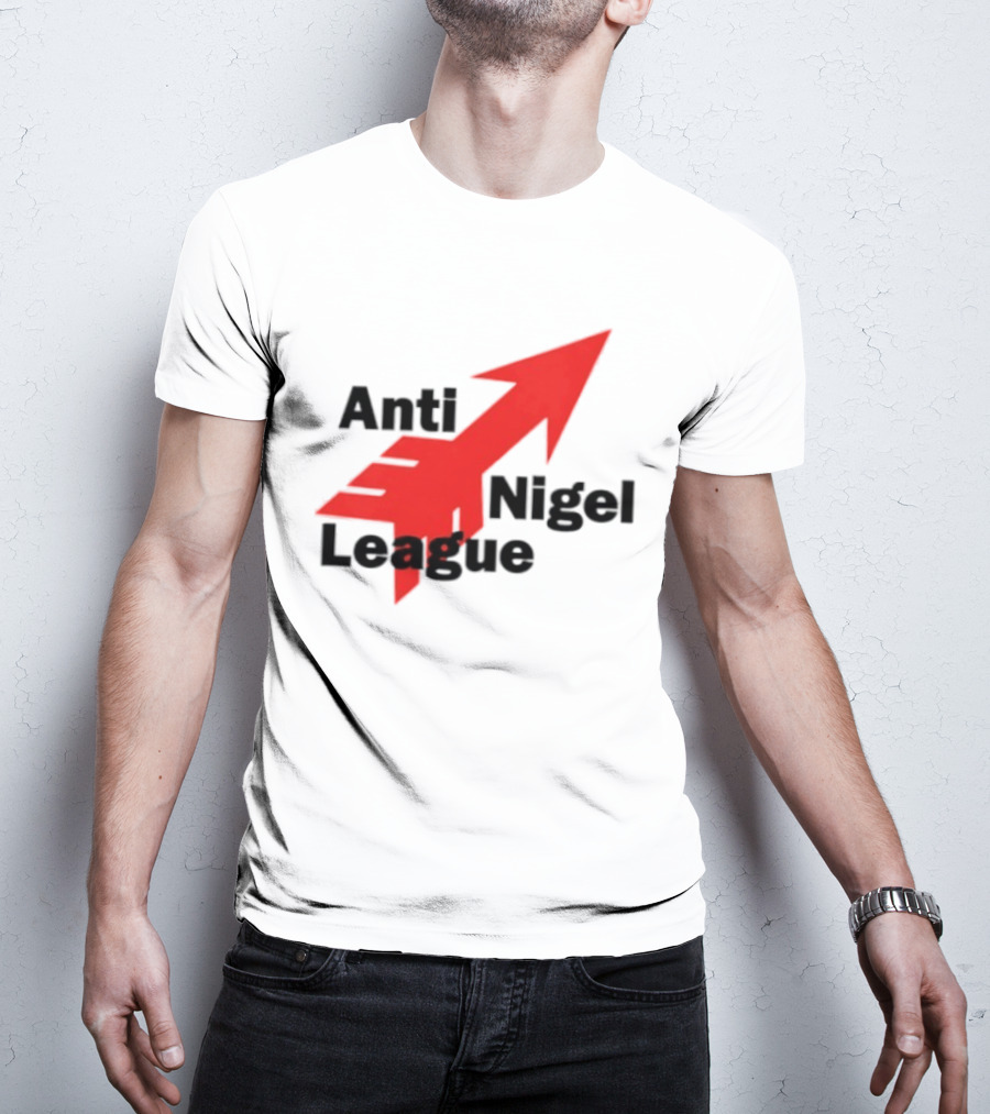 Anti Nigel League Arrow Text Gildan T-Shirt