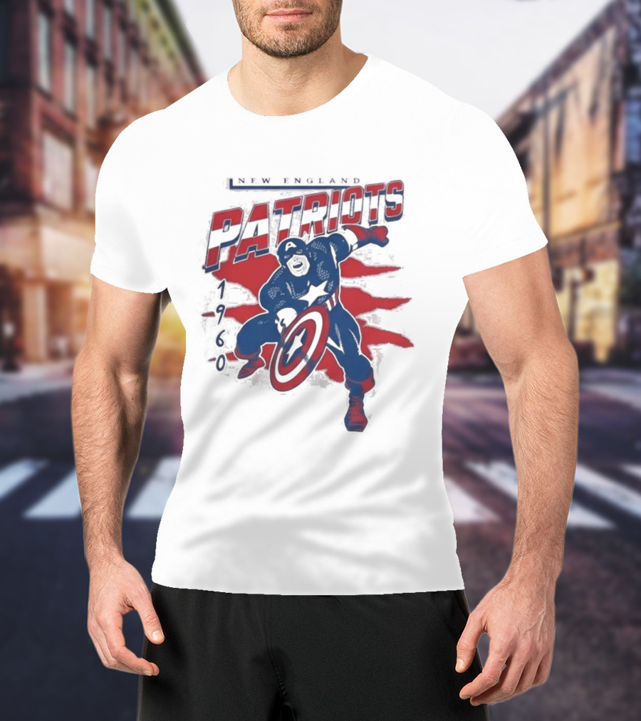 New England Patriots Captain America 2026 T-Shirt