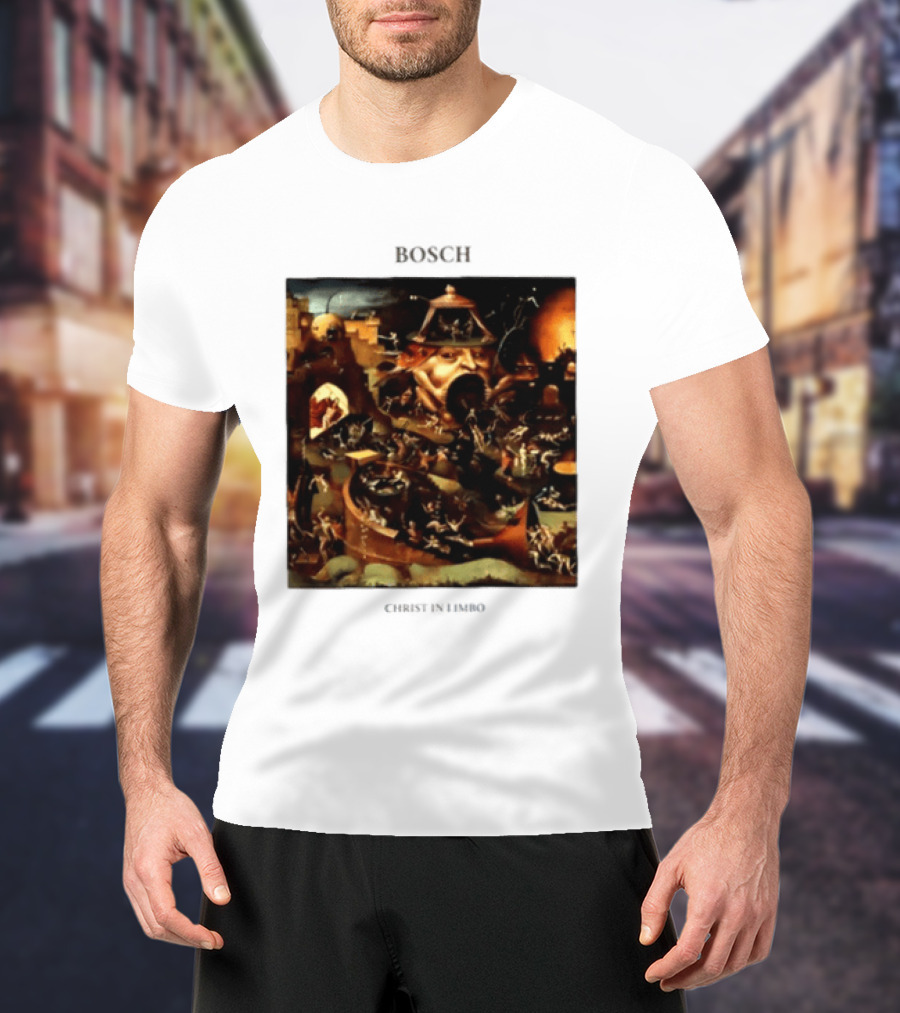 Hieronymus Bosch Christ In Limbo Medieval Painting Print T-Shirt