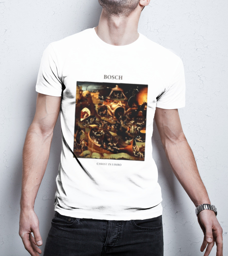 Hieronymus Bosch Christ In Limbo Medieval Painting Print T-Shirt