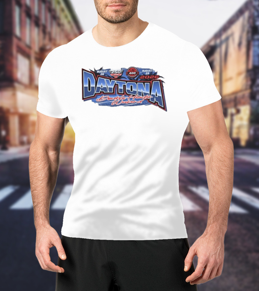 August 28 29 2026 Daytona Double Header Weekend Winn Dixie 250 And Coke 400 Racing Event T-Shirt
