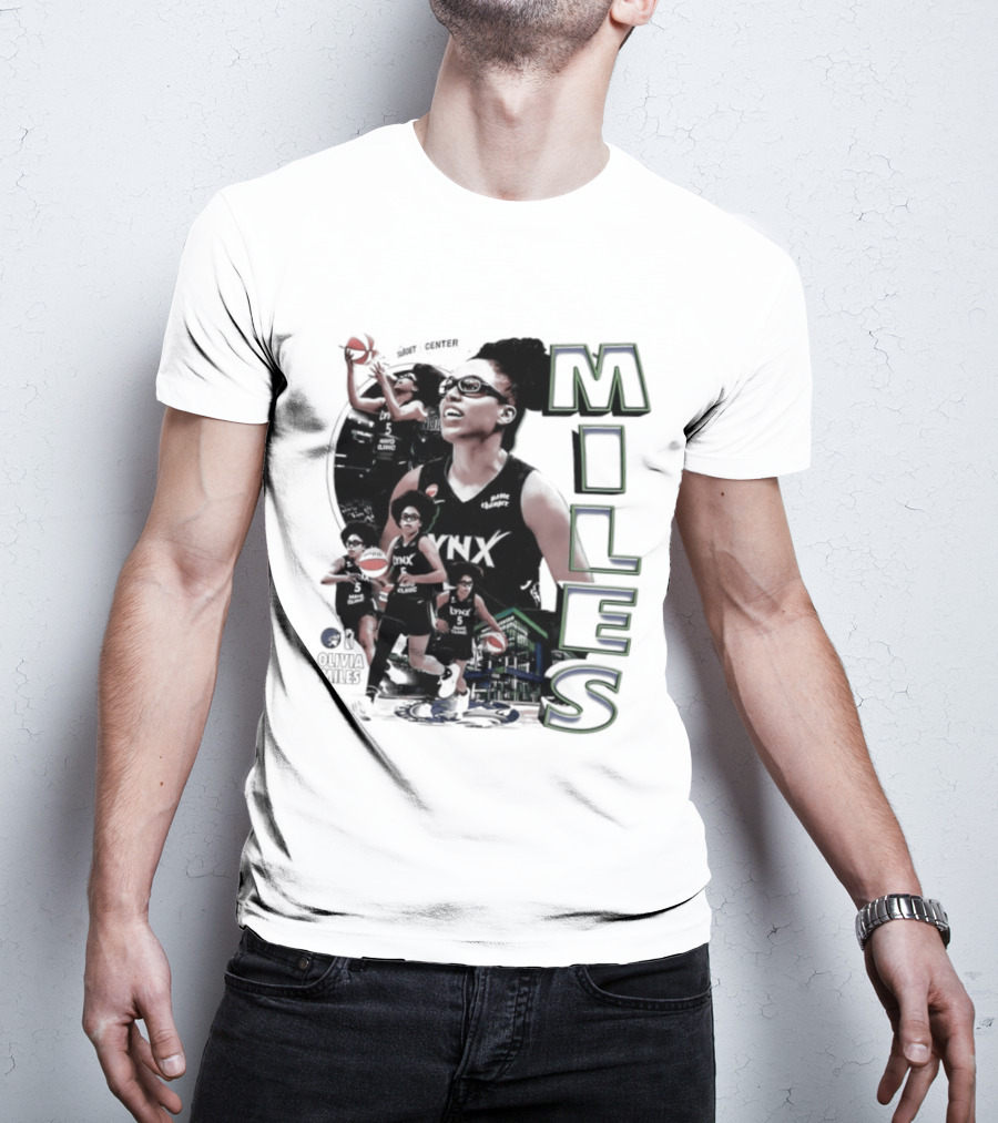 WNBA Olivia Miles Minnesota Lynx 2026 Basketball Collage T-Shirt
