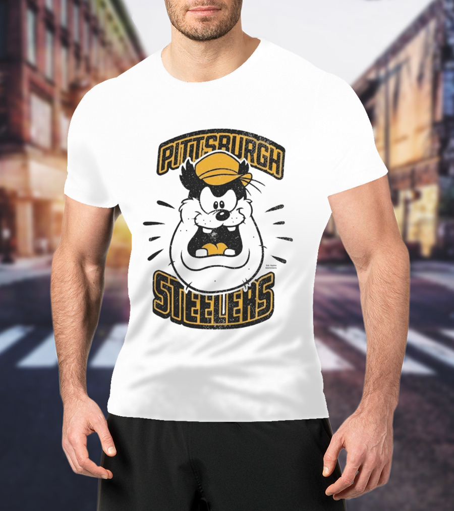 Pittsburgh Steelers Pete Character Yellow Hat T-Shirt