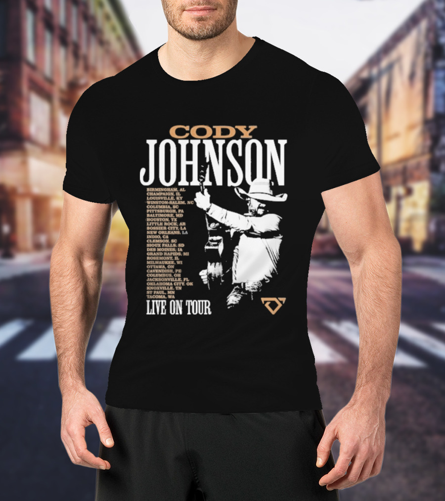 Cody Johnson 2026 Tour Live On Tour Dates And Cities With Cowboy T-Shirt