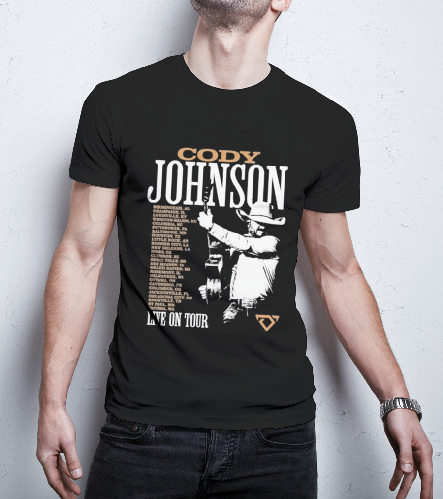 Cody Johnson 2026 Tour Live On Tour Dates And Cities With Cowboy T-Shirt