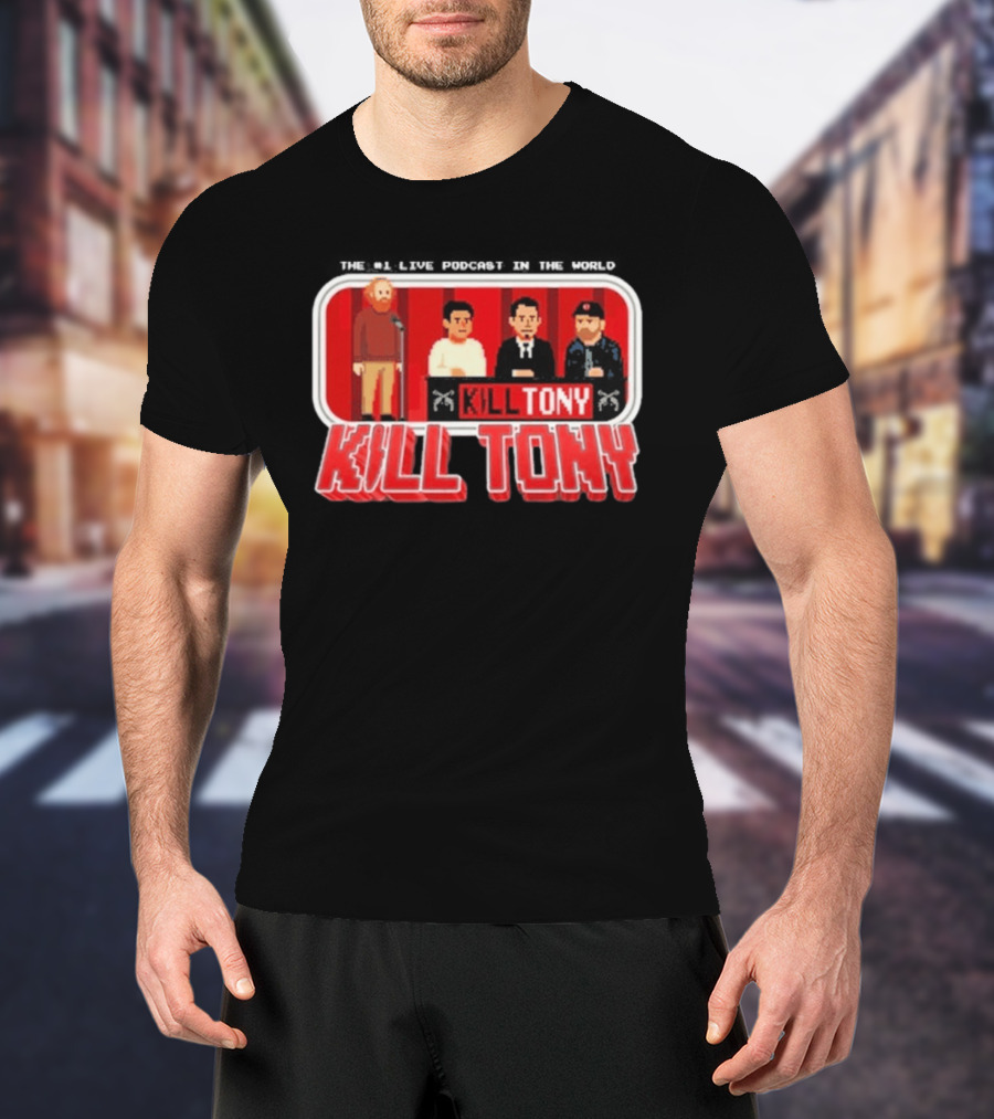 Kill Tony Podcast 8 Bit Pixel Art Comedy Panel T-Shirt