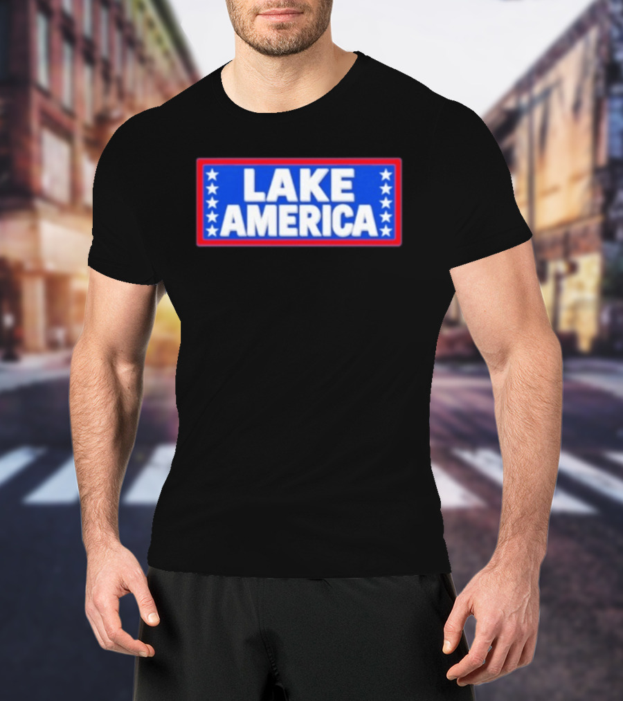 Lake America Patriotic Stars Political T-Shirt