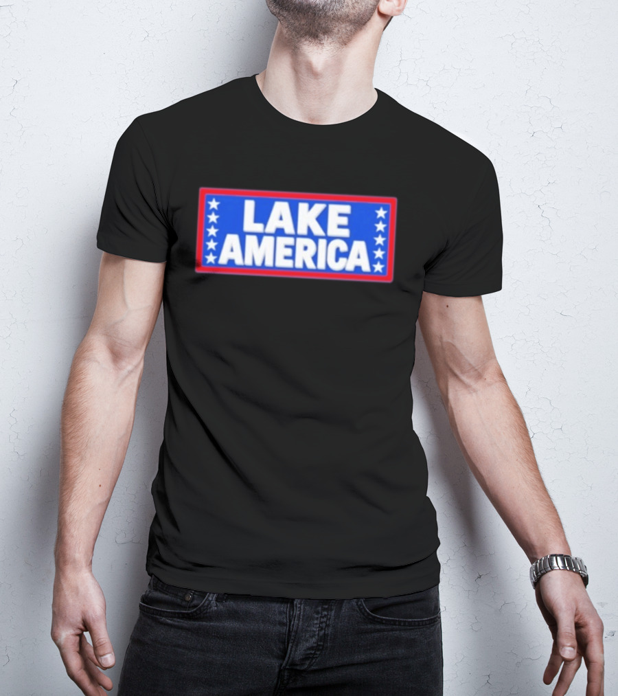 Lake America Patriotic Stars Political T-Shirt