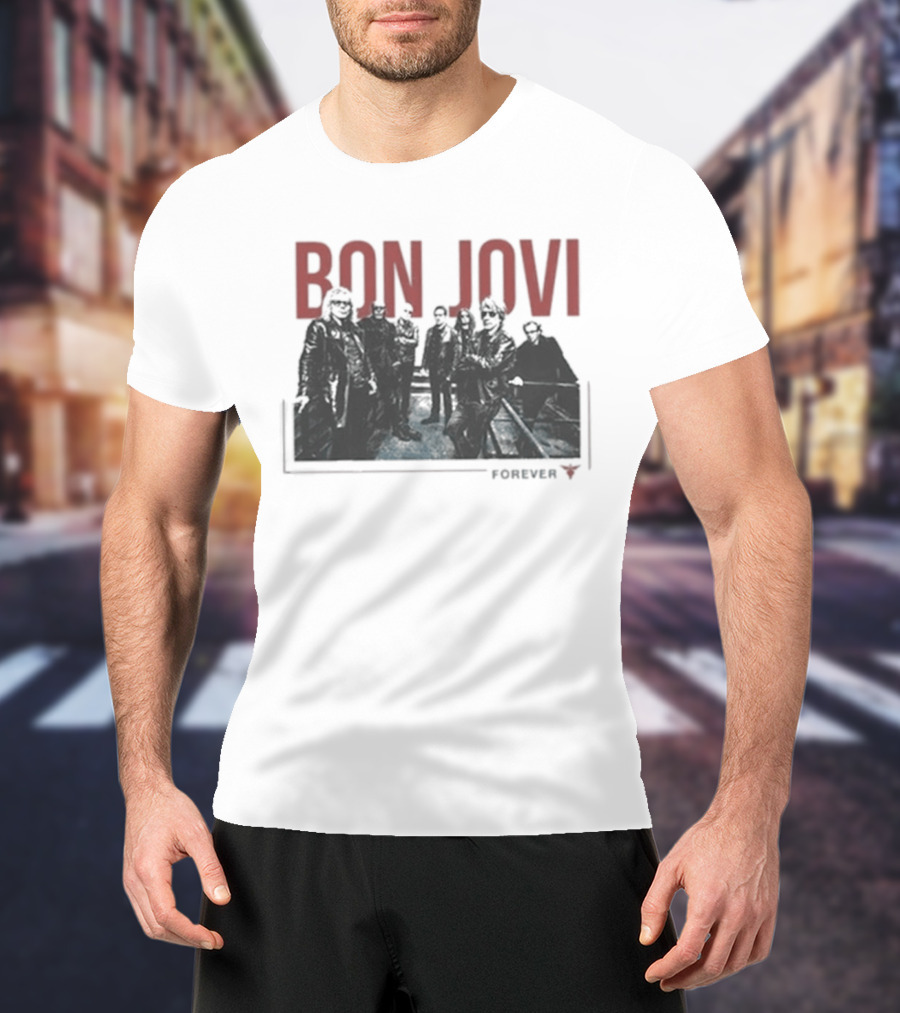 Bon Jovi Forever Band Cut Out T-Shirt