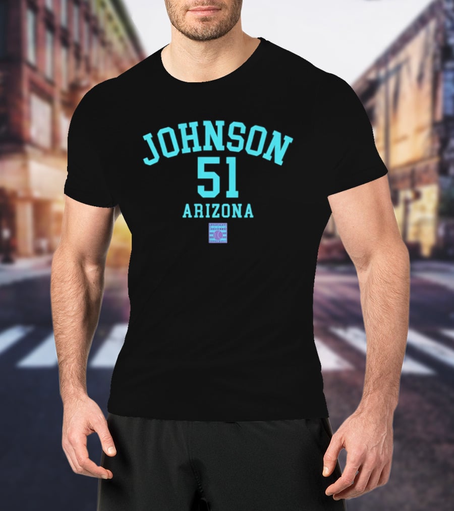 Arizona Johnson 51 October's Finest Baseball T-Shirt