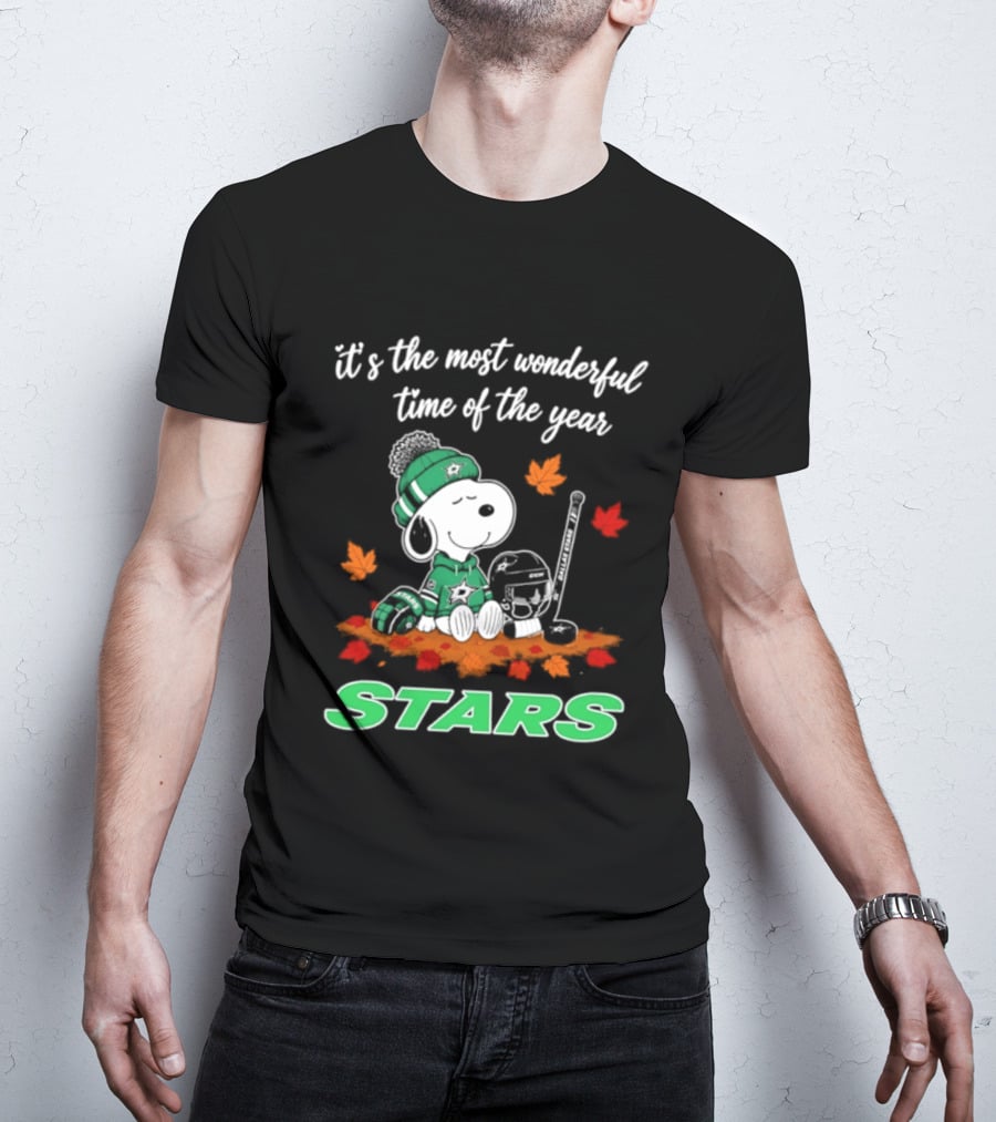 It's The Most Wonderful Time Of The Year Dallas Stars Snoopy Halloween 2026 T-Shirt