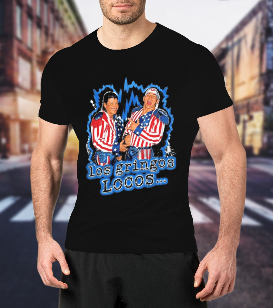 Dominik Mysterio Los Gringos Locos Red White Blue Stars And Stripes T-Shirt