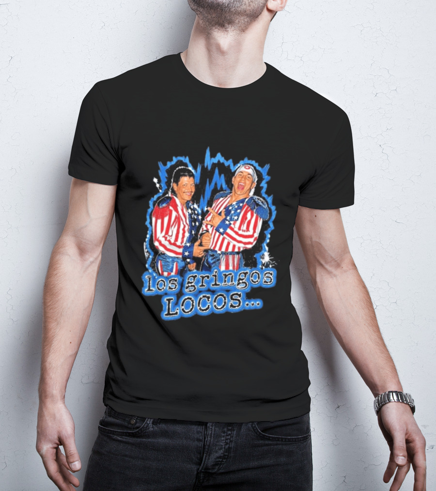 Dominik Mysterio Los Gringos Locos Red White Blue Stars And Stripes T-Shirt