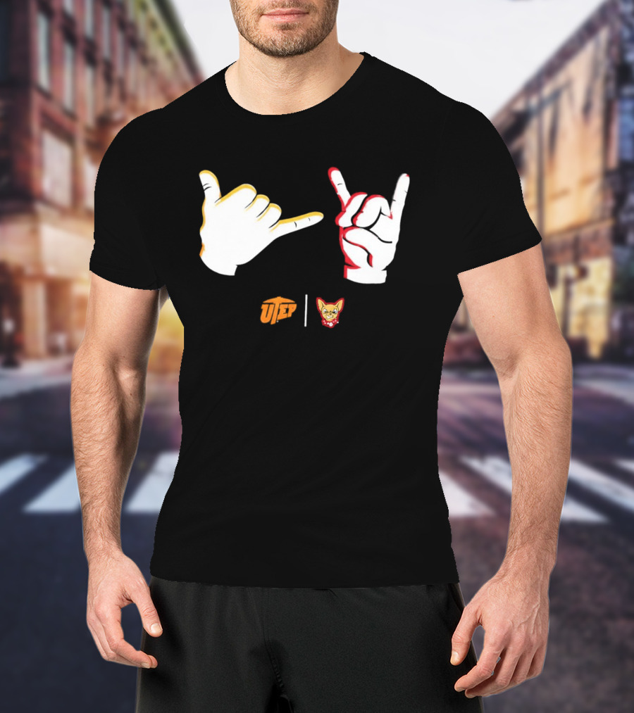 El Paso Chihuahuas Fear The Ears Hand Signs Gesture T-Shirt