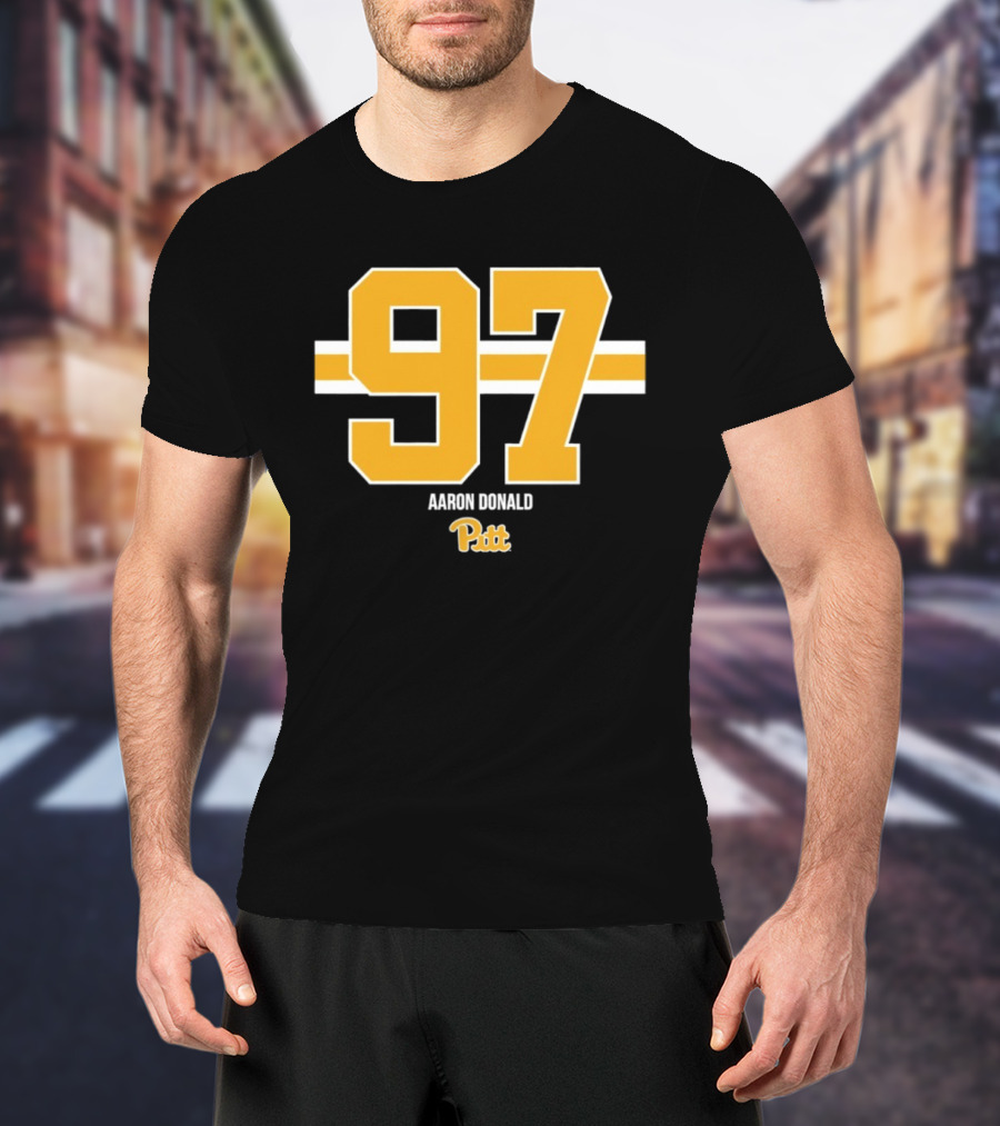 Aaron Donald 97 Pitt Panthers Football T-Shirt
