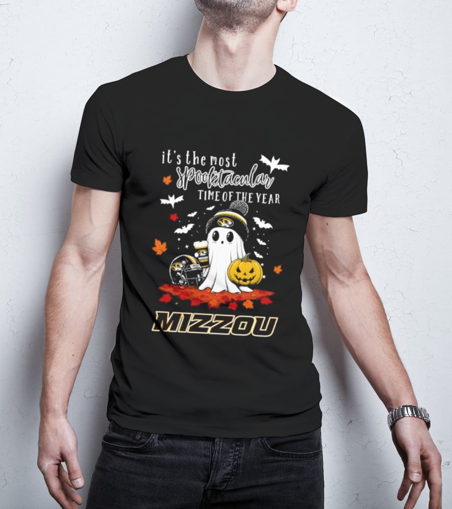 Mizzou Tigers Halloween Ghost 2026 It's The Most Spooktacular Time Of The Year T-Shirt