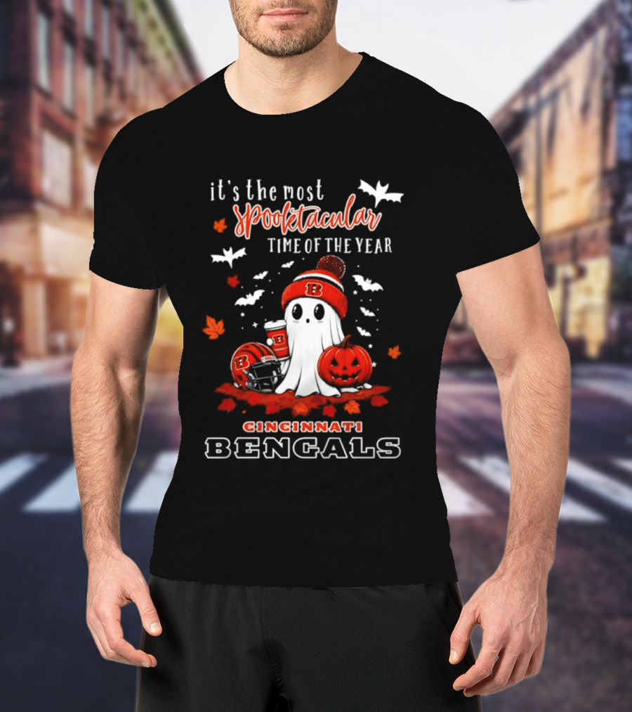 Cincinnati Bengals Halloween Ghost It's The Most Spooktacular Time Of The Year 2026 T-Shirt