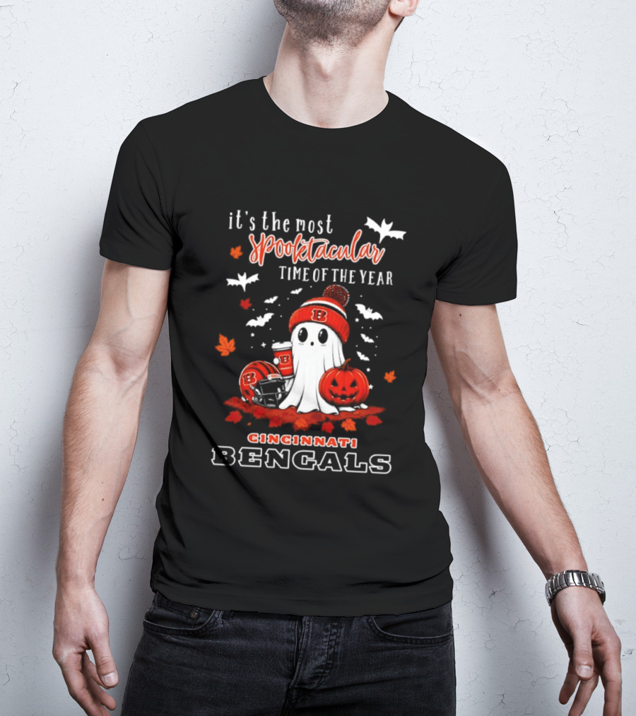 Cincinnati Bengals Halloween Ghost It's The Most Spooktacular Time Of The Year 2026 T-Shirt