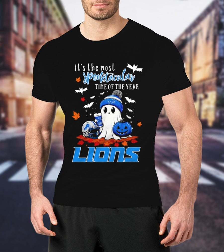 Detroit Lions Halloween Ghost Spooktacular Time Of The Year 2026 T-Shirt
